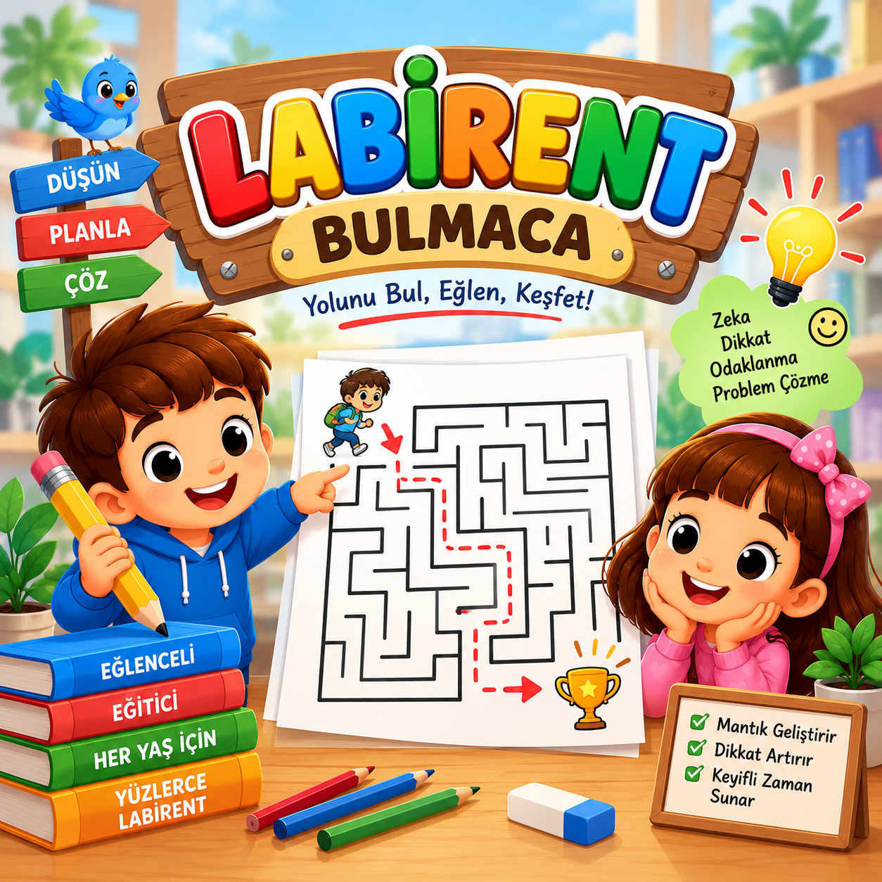 LabirentBulmacaPdf v3 İndir (Labirentte yer alan canlıları kurtarma görevi)